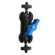 Tripod Head Ball Head Magic Arm Bracket Monitor Double Holder 360 Degree Rotating 1/4 to 1/4 Camera Tripod Mount