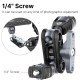 R062 Double Ballhead Mount 1/4 inch Magic Arm + Arri Locating Pin Monitor Mount Bracket for Gimbal Camera Cage BMPCC 4K 6K