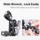 R062 Double Ballhead Mount 1/4 inch Magic Arm + Arri Locating Pin Monitor Mount Bracket for Gimbal Camera Cage BMPCC 4K 6K