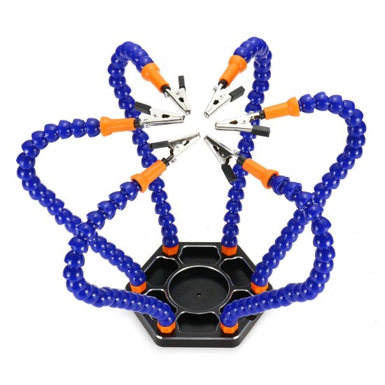6 Claw Arms Helping Hands Tool Flexible Soldering Holder For Welding Table Clamp 6 Claw Arms Helping Hands Tool Flexible Soldering Holder For Welding Table Clamp