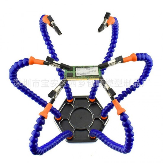 6 Claw Arms Helping Hands Tool Flexible Soldering Holder For Welding Table Clamp 6 Claw Arms Helping Hands Tool Flexible Soldering Holder For Welding Table Clamp