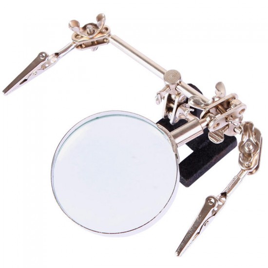 BST-168Z Magnifying Glass With Clips Magnifier Welding Rework Repair Hand Tools