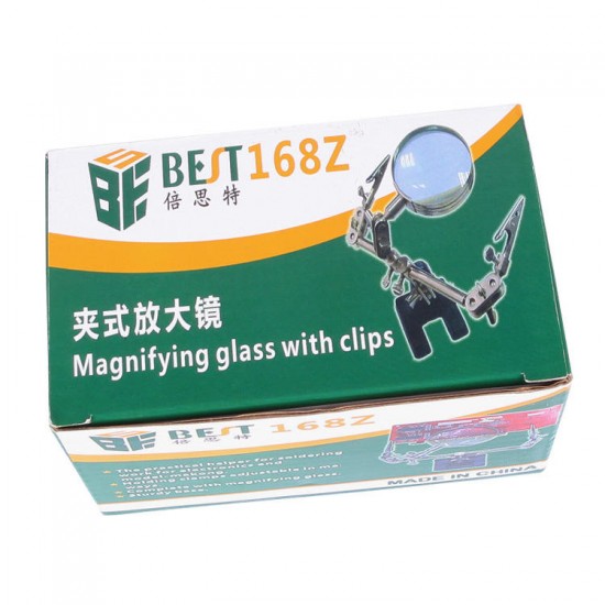 BST-168Z Magnifying Glass With Clips Magnifier Welding Rework Repair Hand Tools BST-168Z Magnifying Glass With Clips Magnifier Welding Rework Repair Hand Tools
