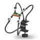 Desk Clamp Helping Hands Soldering Third Hand Tool with Aluminum Base PCB Holder Desk Clamp Helping Hands Soldering Third Hand Tool with Aluminum Base PCB Holder