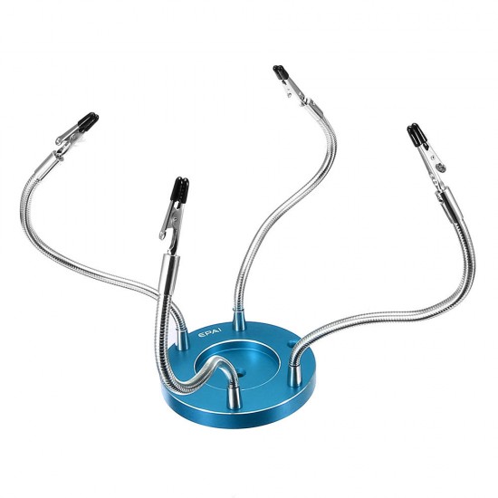Metal Base Universal 4 Flexible Arms Soldering Station PCB Fixture Helping Hands Metal Base Universal 4 Flexible Arms Soldering Station PCB Fixture Helping Hands