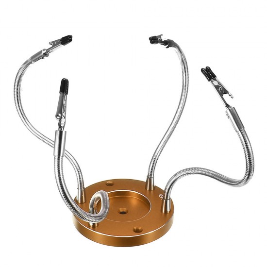 Metal Base Universal 4 Flexible Arms Soldering Station PCB Fixture Helping Hands Metal Base Universal 4 Flexible Arms Soldering Station PCB Fixture Helping Hands