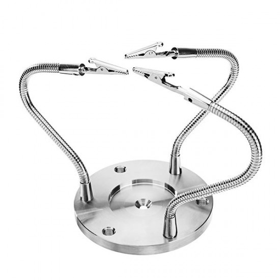 Full Aluminum Alloy 3 Arms Soldering Station CNC Base PCB Fixture Universal Strange Third Hand Welding Tools Full Aluminum Alloy 3 Arms Soldering Station CNC Base PCB Fixture Universal Strange Third Hand Welding Tools
