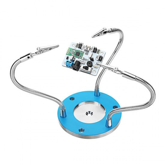 Full Aluminum Alloy 3 Arms Soldering Station CNC Base PCB Fixture Universal Strange Third Hand Welding Tools Full Aluminum Alloy 3 Arms Soldering Station CNC Base PCB Fixture Universal Strange Third Hand Welding Tools
