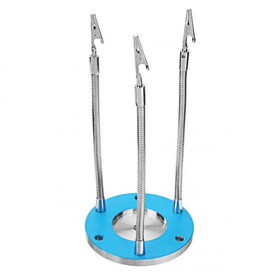 Full Aluminum Alloy 3 Arms Soldering Station CNC Base PCB Fixture Universal Strange Third Hand Welding Tools Full Aluminum Alloy 3 Arms Soldering Station CNC Base PCB Fixture Universal Strange Third Hand Welding Tools