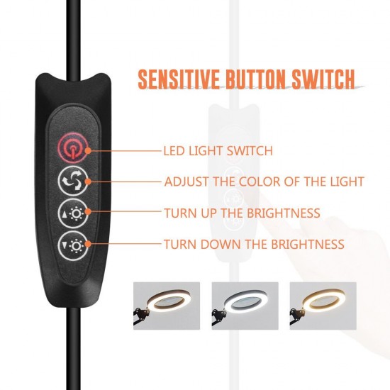 5X Magnifier Wireless Remote Control LED Lamp 3 Adjustable Lights Color for Reading Crafts Hobby DIY Welding 5X Magnifier Wireless Remote Control LED Lamp 3 Adjustable Lights Color for Reading Crafts Hobby DIY Welding