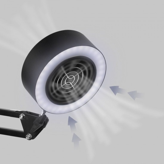 Adjustable Welding Soldering Exhaust Smoking Absorber with USB 3 Colors LED Light Smoking Device Air Filter Fan 33cm+33cm Adjustable Welding Soldering Exhaust Smoking Absorber with USB 3 Colors LED Light Smoking Device Air Filter Fan 33cm+33cm