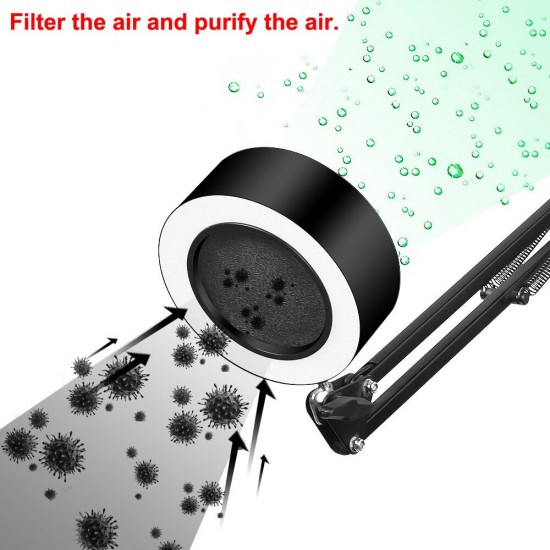 Adjustable Welding Soldering Exhaust Smoking Absorber with USB 3 Colors LED Light Smoking Device Air Filter Fan 33cm+33cm Adjustable Welding Soldering Exhaust Smoking Absorber with USB 3 Colors LED Light Smoking Device Air Filter Fan 33cm+33cm