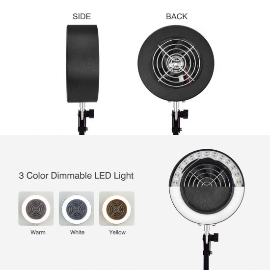Adjustable Welding Soldering Exhaust Smoking Absorber with USB 3 Colors LED Light Smoking Device Air Filter Fan 33cm+33cm Adjustable Welding Soldering Exhaust Smoking Absorber with USB 3 Colors LED Light Smoking Device Air Filter Fan 33cm+33cm