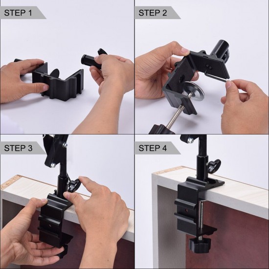 Adjustable Welding Soldering Exhaust Smoking Absorber with USB 3 Colors LED Light Smoking Device Air Filter Fan 33cm+33cm