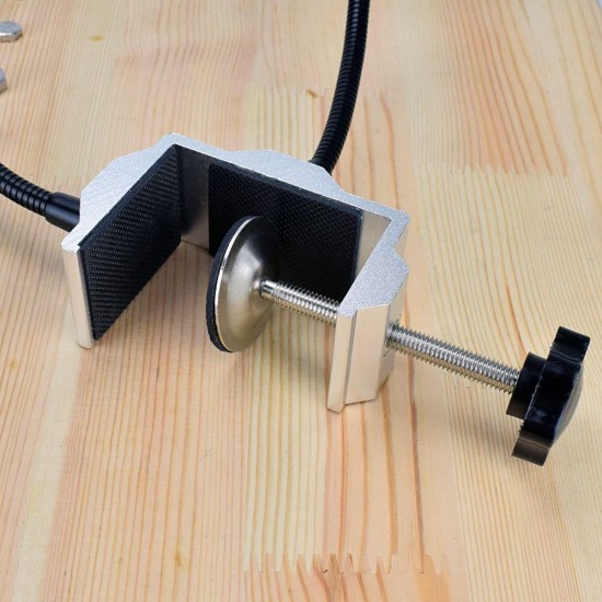 Bench Vise Aluminum Table Clamp Soldering Iron Holder Soldering Station PCB Fixture Helping Hands with 2 Flexible Arms Bench Vise Aluminum Table Clamp Soldering Iron Holder Soldering Station PCB Fixture Helping Hands with 2 Flexible Arms