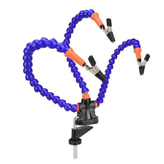 Bench Vise Table Clamp PCB Soldering Iron Station Holder Welding Repair Third Hand Tool with 3Pcs Flexible Arms Bench Vise Table Clamp PCB Soldering Iron Station Holder Welding Repair Third Hand Tool with 3Pcs Flexible Arms
