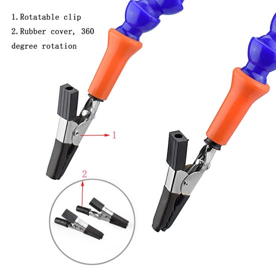Bench Vise Table Clamp PCB Soldering Iron Station Holder Welding Repair Third Hand Tool with 3Pcs Flexible Arms
