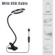 Flexible 5X USB 3 Colors Lamp Magnifier Clip-on Table Top Desk LED Reading Large Lens Illuminated Magnifying Glass Flexible 5X USB 3 Colors Lamp Magnifier Clip-on Table Top Desk LED Reading Large Lens Illuminated Magnifying Glass
