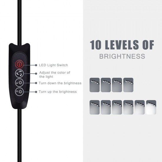 Flexible 5X USB 3 Colors Lamp Magnifier Clip-on Table Top Desk LED Reading Large Lens Illuminated Magnifying Glass Flexible 5X USB 3 Colors Lamp Magnifier Clip-on Table Top Desk LED Reading Large Lens Illuminated Magnifying Glass