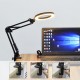 Flexible Desk Magnifier 5X USB LED Magnifying Glass 3 Colors Illuminated Magnifier Lamp Loupe Reading Rework Soldering Magnifier