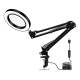 Flexible Desk Magnifier 5X USB LED Magnifying Glass 3 Colors Illuminated Magnifier Lamp Loupe Reading Rework Soldering Magnifier