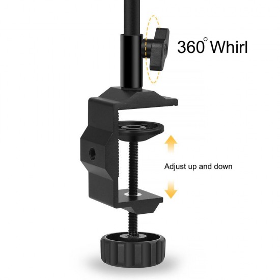 LED 5X Magnifier USB Lamp Table Clamp Soldering Helping Third Hand Soldering Station 2Pcs Flexible Arms Welding Tool