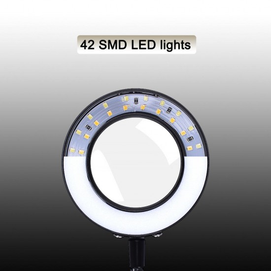 Magnetic Flexible Desk Magnifier 3X USB LED Magnifying Glass 3 Colors Illuminated Magnifier Lamp Loupe Reading Rework Soldering Magnifier Magnetic Flexible Desk Magnifier 3X USB LED Magnifying Glass 3 Colors Illuminated Magnifier Lamp Loupe Reading Rework Soldering Magnifier