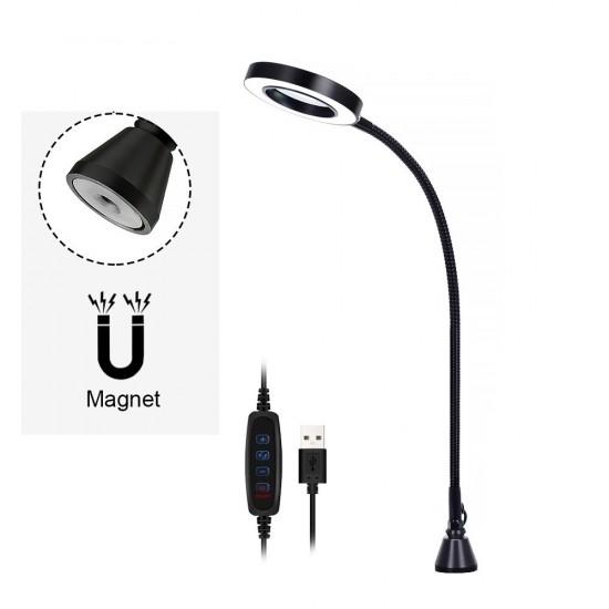 Magnetic Flexible Desk Magnifier 3X USB LED Magnifying Glass 3 Colors Illuminated Magnifier Lamp Loupe Reading Rework Soldering Magnifier Magnetic Flexible Desk Magnifier 3X USB LED Magnifying Glass 3 Colors Illuminated Magnifier Lamp Loupe Reading Rework Soldering Magnifier