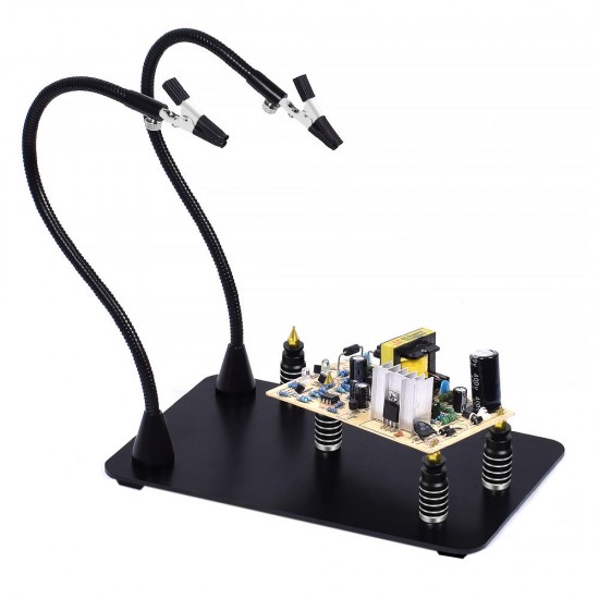 Magnetic PCB Board Fixed Clip Fixture Flexible Arm Soldering Third Hand Soldering Iron Holder Repair Tools