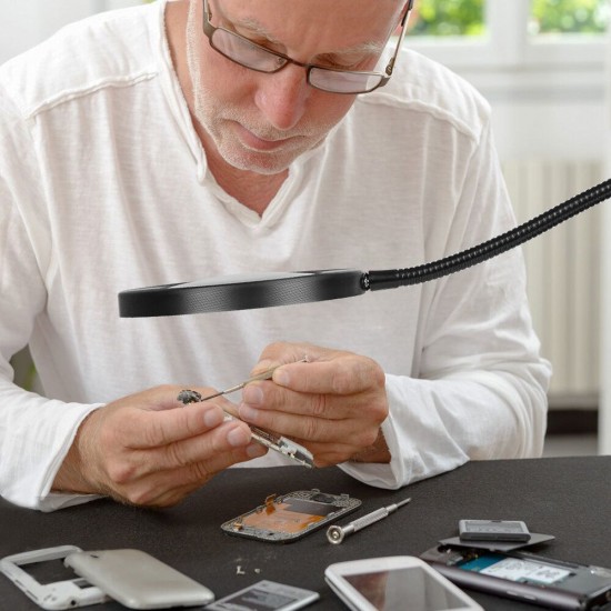 Remote Control Desk Lamp 5X LED Magnifying Glass Table Clamp Flexible Arm Welding Magnifier for Repairing Reading Lighting Tools Remote Control Desk Lamp 5X LED Magnifying Glass Table Clamp Flexible Arm Welding Magnifier for Repairing Reading Lighting Tools