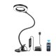 Remote Control Desk Lamp 5X LED Magnifying Glass Table Clamp Flexible Arm Welding Magnifier for Repairing Reading Lighting Tools