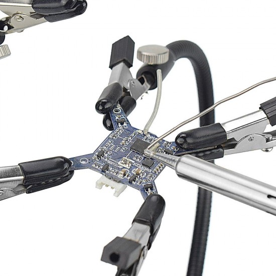 Soldering Iron Holder Soldering Station USB 6Pcs Flexible Arms Third Hand Welding Tool Soldering Iron Holder Soldering Station USB 6Pcs Flexible Arms Third Hand Welding Tool