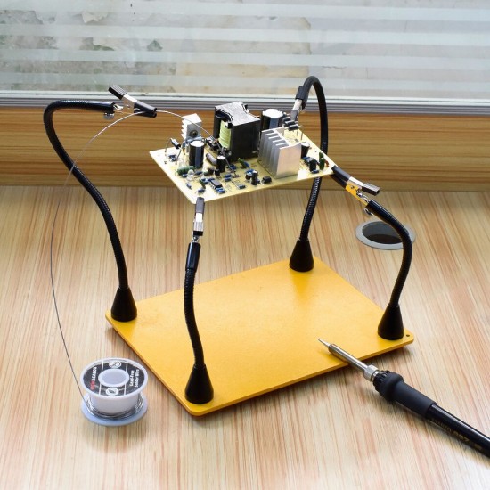 Strong Magnetic Flexible Arm Third Helping Hand PCB Circuit Board Fixture Stand Soldering Iron Holder Welding Tools