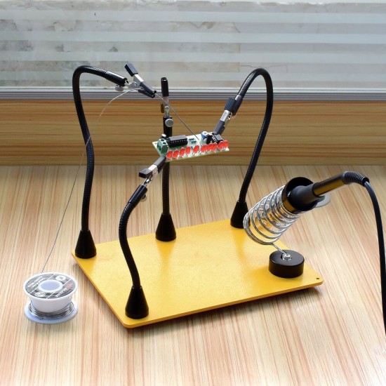 Strong Magnetic Flexible Arm Third Helping Hand PCB Circuit Board Fixture Stand Soldering Iron Holder Welding Tools