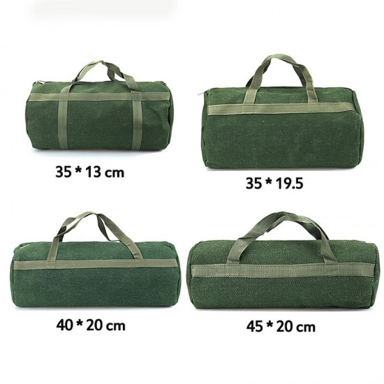Portable Canvas Heavy Duty Tool Bag Pockets Carry Auto Repair Kit Round Bag Portable Canvas Heavy Duty Tool Bag Pockets Carry Auto Repair Kit Round Bag