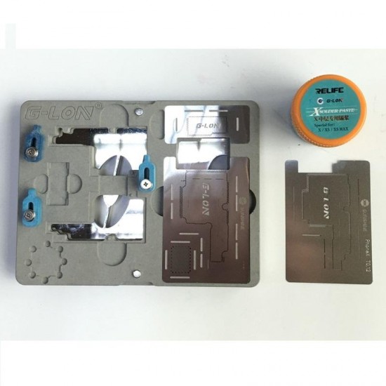 SS-601K Duble-sided Magnetic Fixed Motherboard Tinning PCB Fixture Set for iphone X XS MAX Motherboard Tinning Fixture Repair Tool SS-601K Duble-sided Magnetic Fixed Motherboard Tinning PCB Fixture Set for iphone X XS MAX Motherboard Tinning Fixture Repair Tool