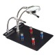 Universal 3 Flexible Arms Soldering Station Holder PCB Fixture Helping Hands with 4Pcs Magnetic Column