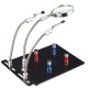 Universal 3 Flexible Arms Soldering Station Holder PCB Fixture Helping Hands with 4Pcs Magnetic Column Universal 3 Flexible Arms Soldering Station Holder PCB Fixture Helping Hands with 4Pcs Magnetic Column