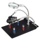 Universal 3 Flexible Arms Soldering Station Holder PCB Fixture Helping Hands with 4Pcs Magnetic Column