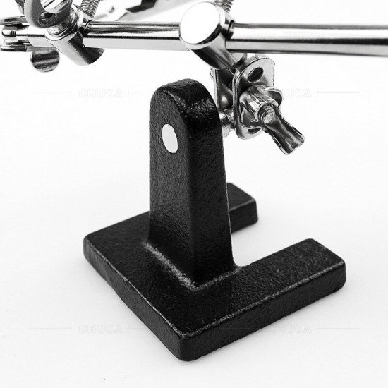 Welding Auxiliary Clip Magnifier Electric Soldering Iron Repair Welding Iron Bracket Adjustable 2 Alligator Clip 360 Degree Rotation Welding Auxiliary Clip Magnifier Electric Soldering Iron Repair Welding Iron Bracket Adjustable 2 Alligator Clip 360 Degree Rotation