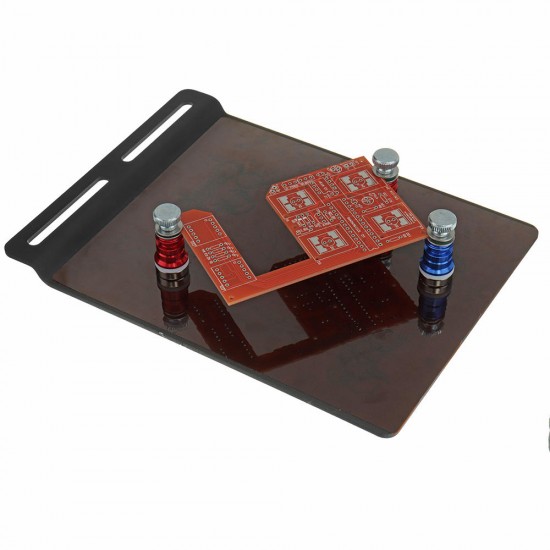 YP-004 PCB Fixture Base Arms Soldering Station PCB Fixture Helping Hands Electronic DIY Tools with Universal 4 Flexible Arms + 3 Magnetic Column