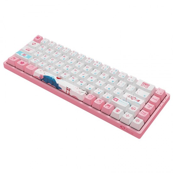 3068B three-mode mechanical keyboard RGB Backlit hot-plug PBT Office games wired wireless Bluetooth