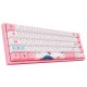 3068B three-mode mechanical keyboard RGB Backlit hot-plug PBT Office games wired wireless Bluetooth