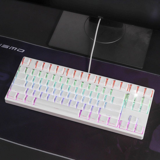 104 Key USB Wired RGB Backlit Gateron Switch PBT Double Shot Keycaps Mechanical Gaming Keyboard for E-sport office PC Laptop 104 Key USB Wired RGB Backlit Gateron Switch PBT Double Shot Keycaps Mechanical Gaming Keyboard for E-sport office PC Laptop