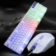 104 Key USB Wired Gaming Keyboard and Mouse 1600 DPI Set with Mouse Pad Waterproof Backlight for Laptop Computer PC