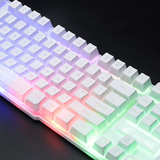 104 Key USB Wired Gaming Keyboard and Mouse 1600 DPI Set with Mouse Pad Waterproof Backlight for Laptop Computer PC 104 Key USB Wired Gaming Keyboard and Mouse 1600 DPI Set with Mouse Pad Waterproof Backlight for Laptop Computer PC