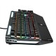 104 Key Wired Mechanical Gaming Keyboard with Hand Rest RGB Backlight Bule Switch Waterproof USB Keyboard