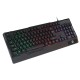 104 Key Wired Mechanical Gaming Keyboard with Hand Rest RGB Backlight Frosted Keycap Waterproof USB Keyboard
