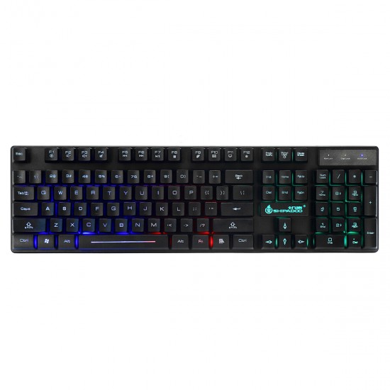 104 Keys Wired Mechanical Keyboard & Mouse Set RGB Backlight Gaming Keyboard 1000DPI Ergonomic Mouse