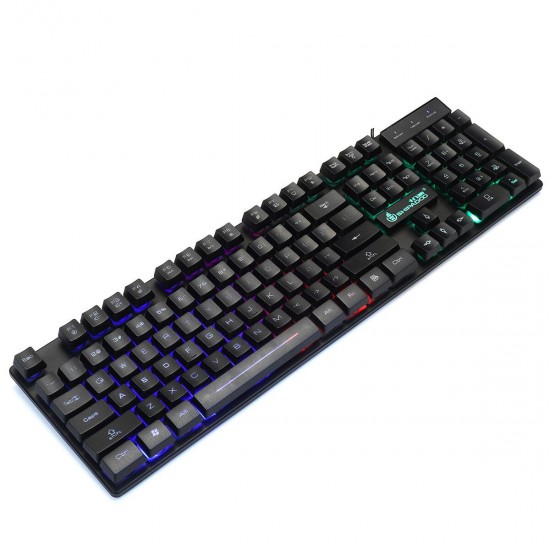 104 Keys Wired Mechanical Keyboard & Mouse Set RGB Backlight Gaming Keyboard 1000DPI Ergonomic Mouse 104 Keys Wired Mechanical Keyboard & Mouse Set RGB Backlight Gaming Keyboard 1000DPI Ergonomic Mouse